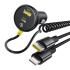 Baseus Circular Car Charger with USB-C / Lightning Cable, 60W, 3A, 1 x USB-A - 1 x USB-C, Black